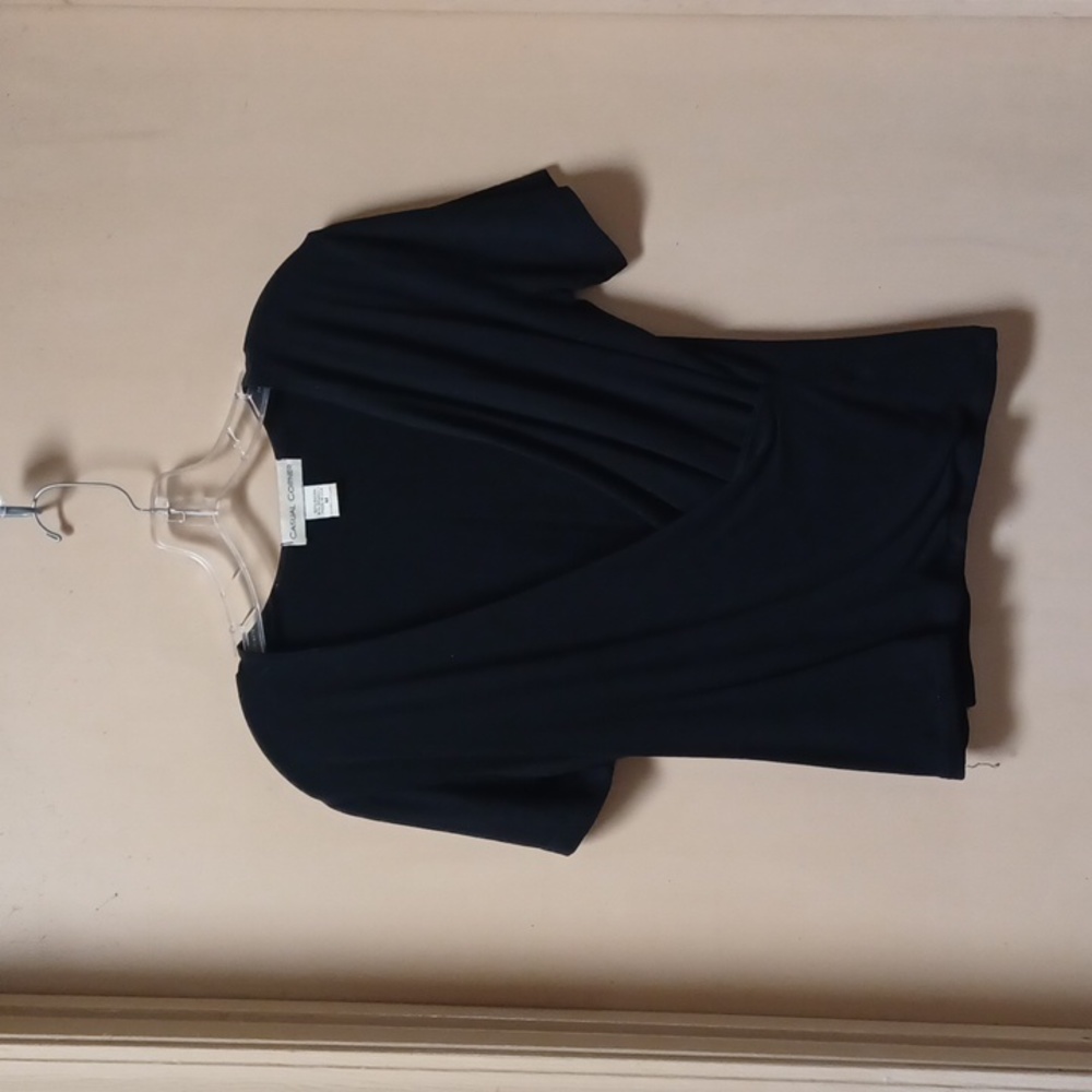 Casual Corner s/s surplice top size M